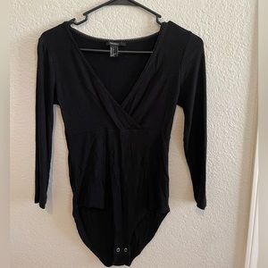 Forever 21 Black Bodysuit Size Small